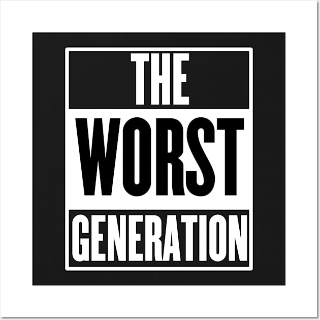 The Worst Generation Wall Art by Rebellion10